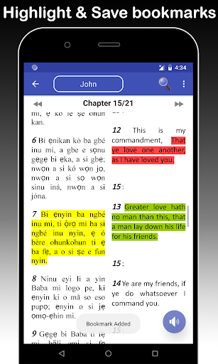 Yoruba & English Bible - With Full Offline Audio स्क्रीनशॉट 2
