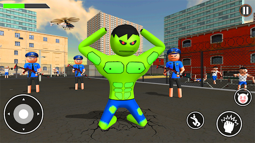 Incredible Monster: Superhero Prison Escape Games Tangkapan skrin 1