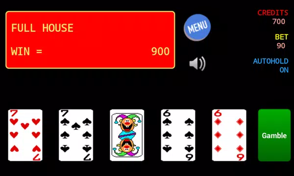 Jolly Card Poker Capture d'écran 1