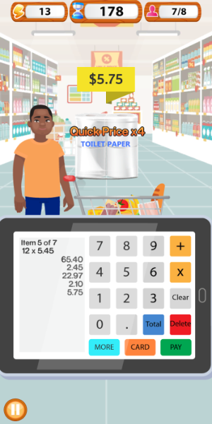 Supermarket Cashier Simulator Mod Tangkapan skrin 1