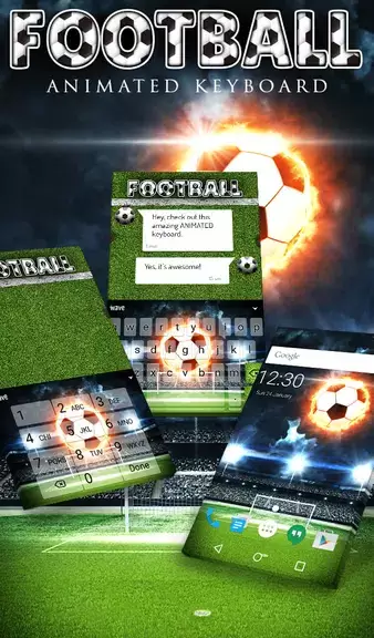 Schermata Football Keyboard & Wallpaper 0