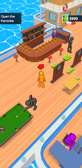 Boat Venture: Idle Manager Mod スクリーンショット 1