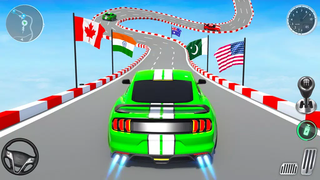 Muscle Car Stunts - Ramp Car Скриншот 0