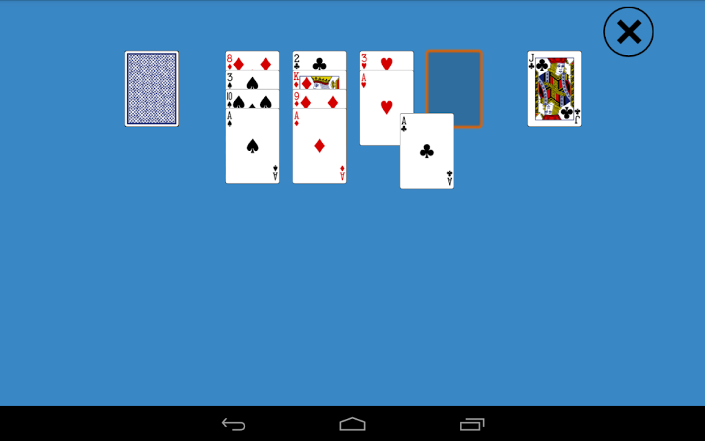 Classic Aces Up Solitaire Capture d'écran 2