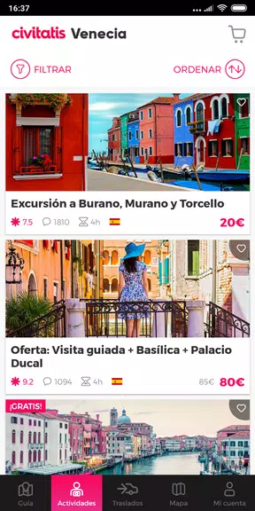 Venice Guide by Civitatis Captura de tela 1