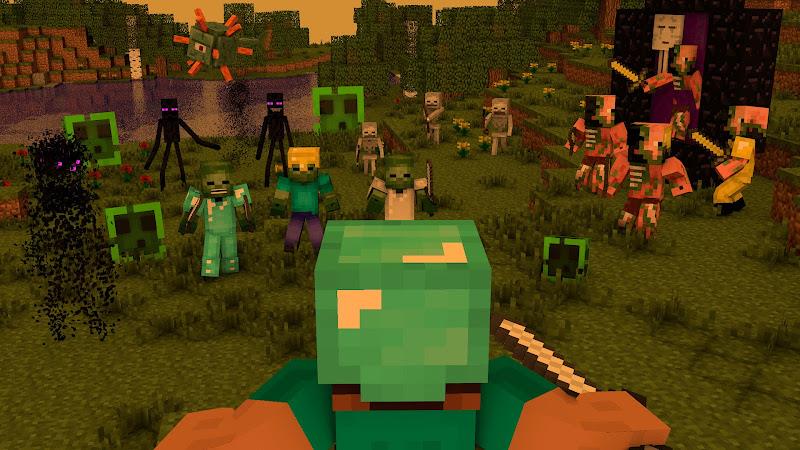 Minecraft: Zombie and Mutant Capture d'écran 0