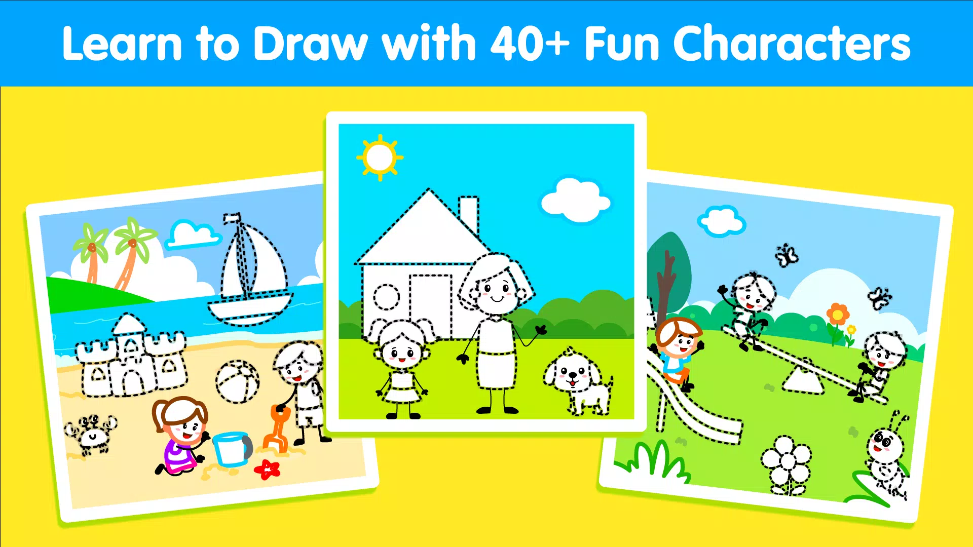 Kids Drawing & Coloring Book Schermafbeelding 0