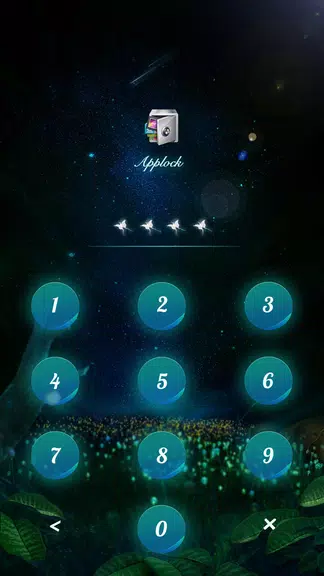 AppLock Theme Flying Butterfly Скриншот 1