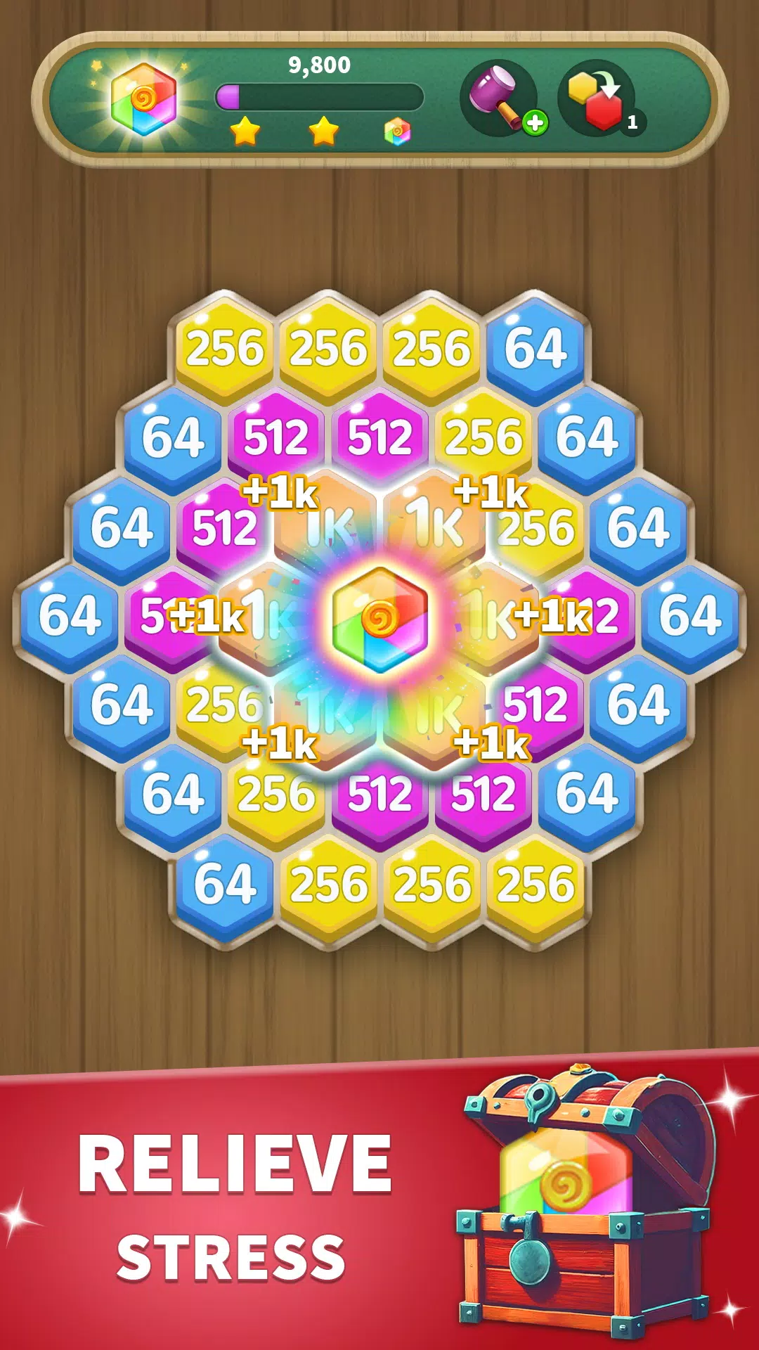 Hexa Connect: 2048 Puzzle Zrzut ekranu 2