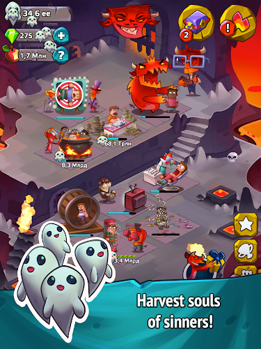 Idle Evil Clicker: Hell Tap ภาพหน้าจอ 1