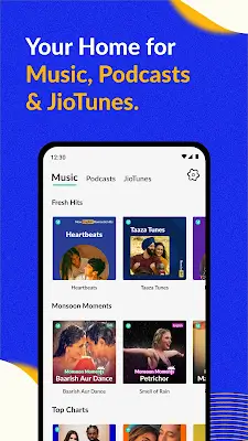 JioSaavn - Music & Podcasts Ekran Görüntüsü 0