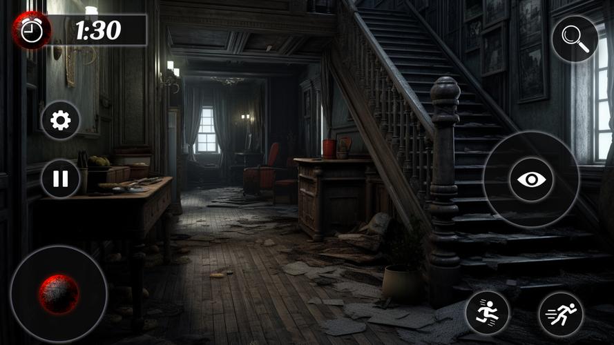 Evil Scary Mansion Games 3D Скриншот 1