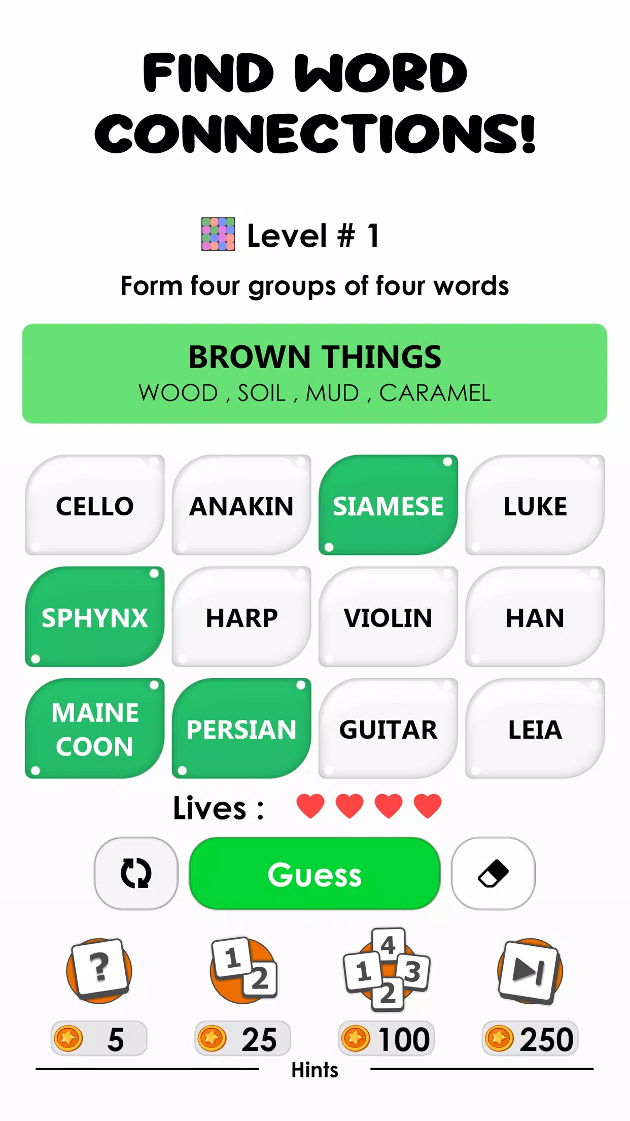 Words: Associations Word Game Ảnh chụp màn hình 0