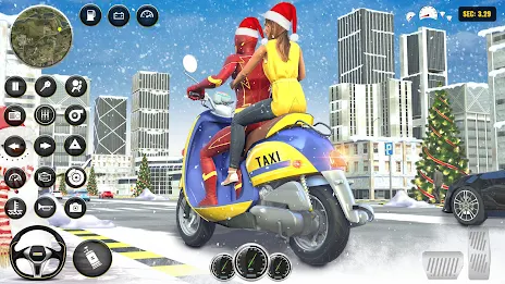 Superhero Bike Taxi Bike Games Zrzut ekranu 1