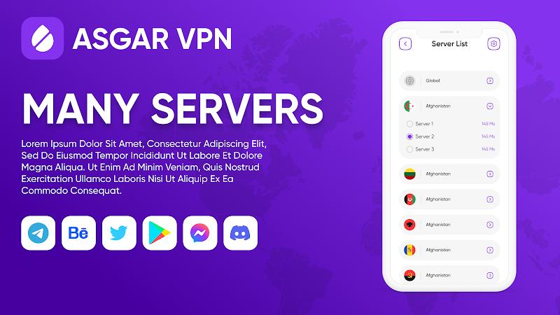 Asgar VPN Ảnh chụp màn hình 3