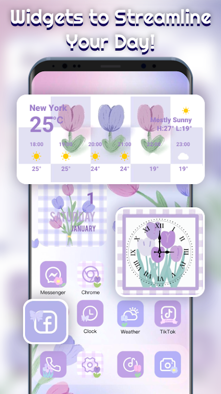 Themepack – App Icons, Widgets Mod ဖန်သားပြင်ဓာတ်ပုံ 3