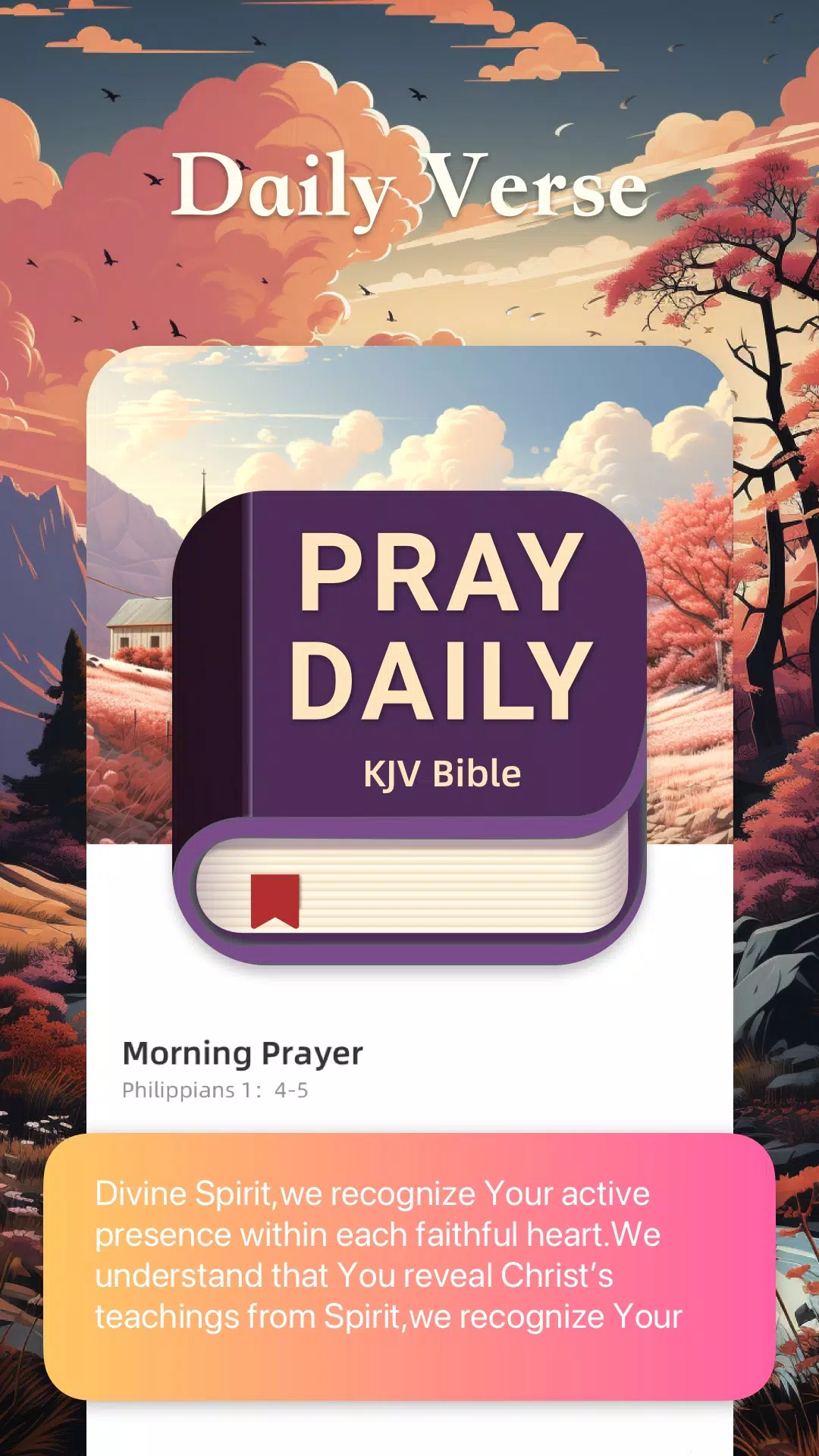 Pray Daily:KJV Bible Captura de pantalla 0