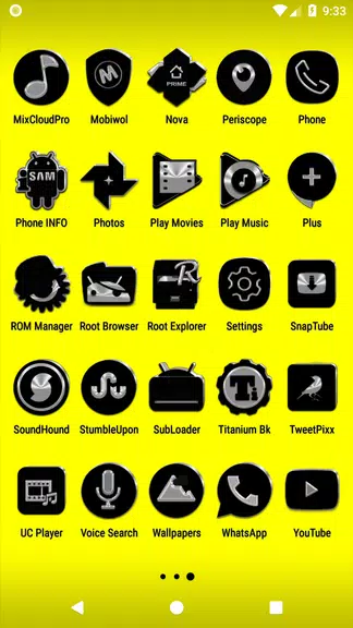 Black Icon Pack Schermafbeelding 2