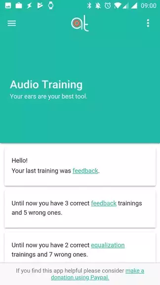 Audio Training EQ and Feedback Capture d'écran 0