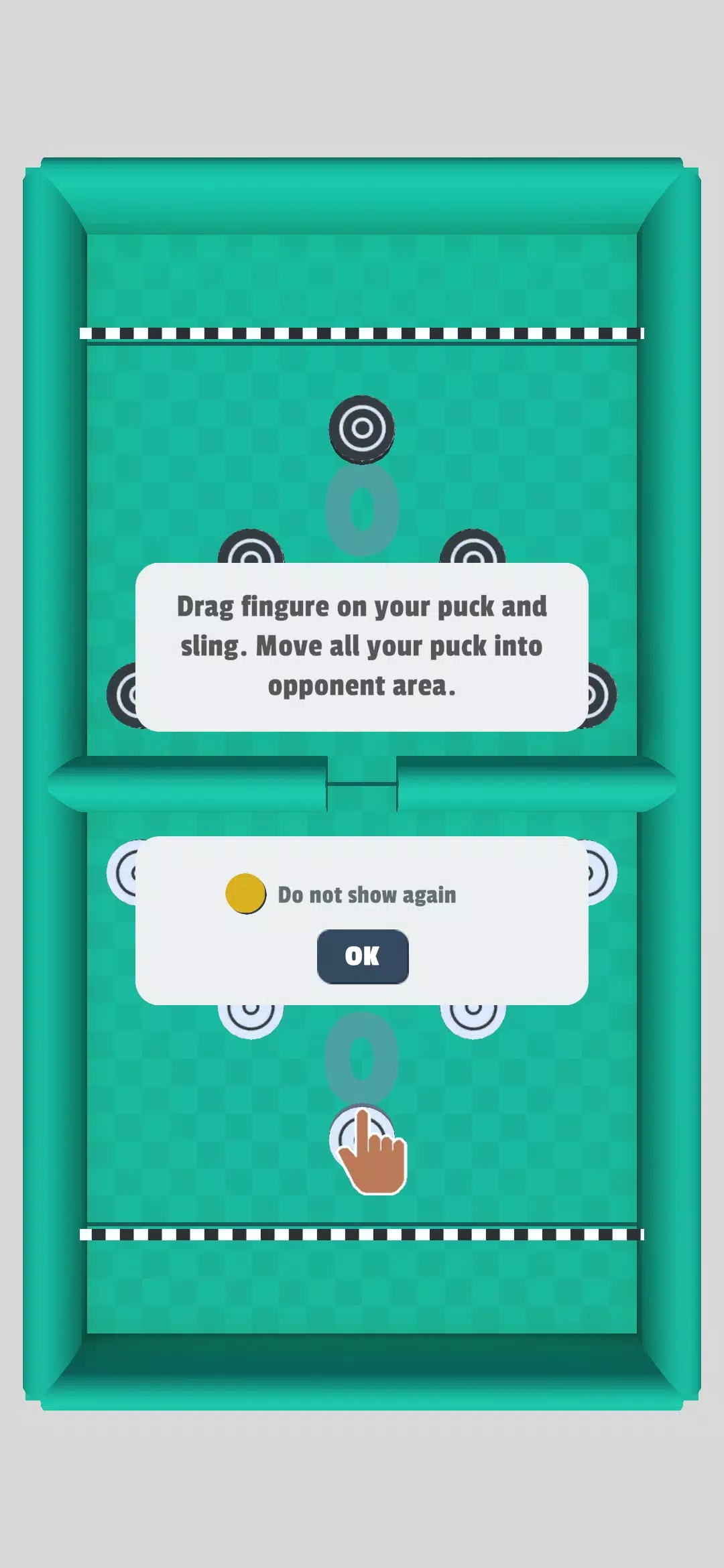 Puck Battle 2 Player Game Скриншот 0