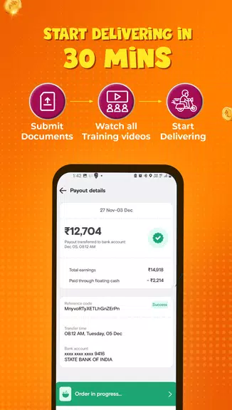 Swiggy Delivery Partner App Captura de pantalla 2