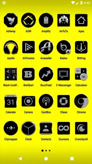 Black Icon Pack স্ক্রিনশট 1