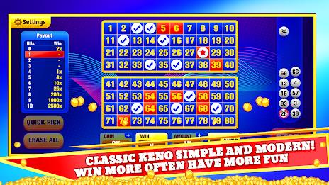 Keno Games Casino Fun স্ক্রিনশট 0