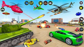 Helicopter Robot Car Game 3d Скриншот 0