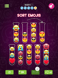 Emoji Sort: Sorting Games Captura de tela 0