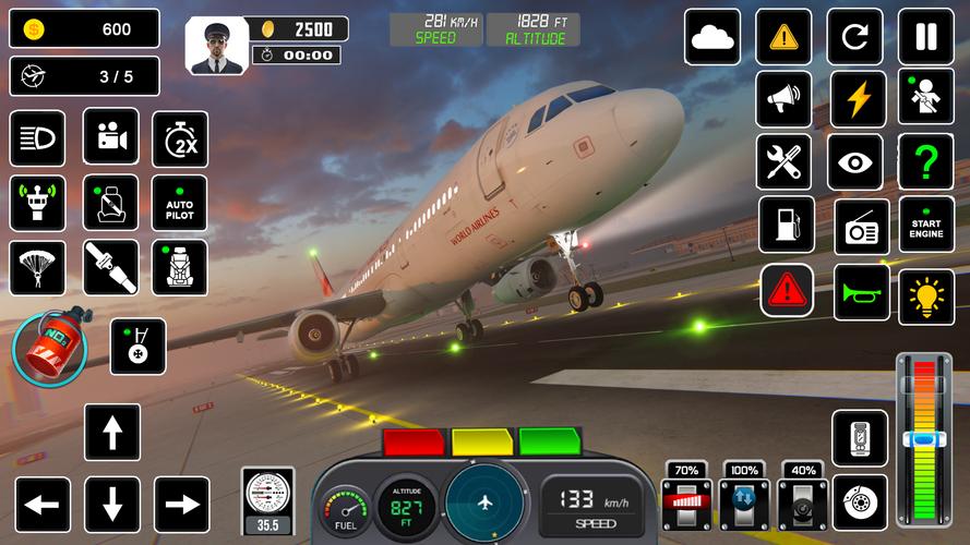 Pilot Flight Simulator Games スクリーンショット 0