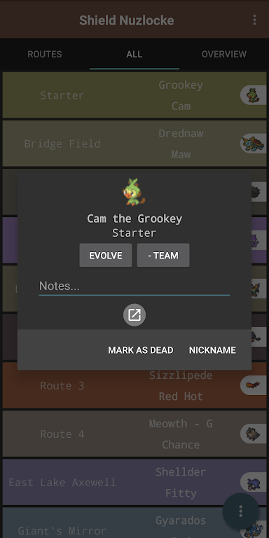 Route Chart - Nuzlocke Tracker - No Ads應用截圖第3張