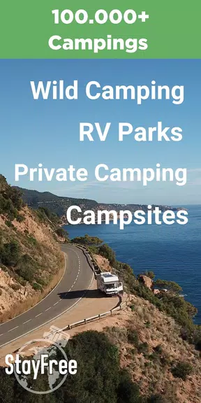 StayFree Vanlife Camping Sites應用截圖第0張