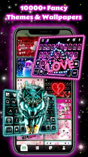 Neon Love Theme Tangkapan skrin 2