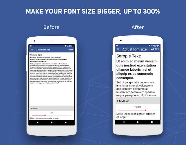 Big Font - Change Font Size & Text Size Captura de tela 0