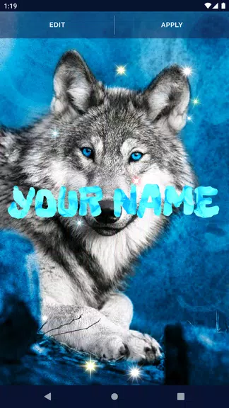 Night Wolf Live Wallpaper Captura de tela 1
