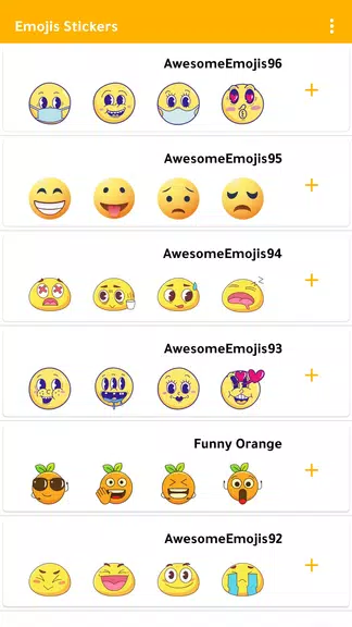 Schermata Emoji Stickers WASticker 0