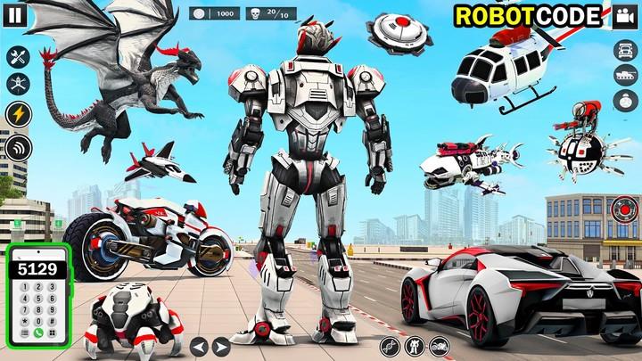 Bee Robot Car Transform Games Captura de tela 2