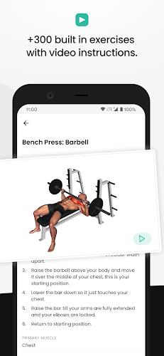 FitHero - Gym Workout Tracker Ảnh chụp màn hình 3