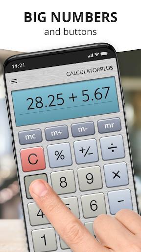 Calculator Plus with History (MOD) ဖန်သားပြင်ဓာတ်ပုံ 3