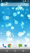 Copo de nieve fondo animado Captura de pantalla 0