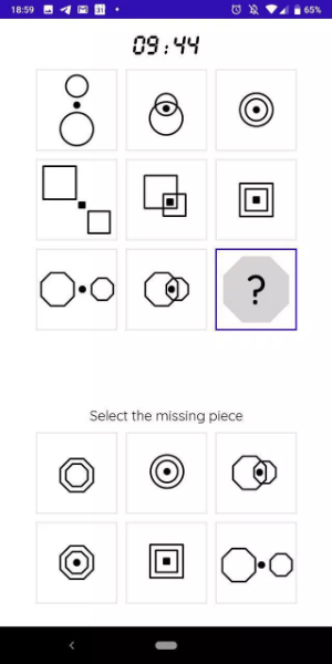 iQT: Raven IQ Test Captura de pantalla 1