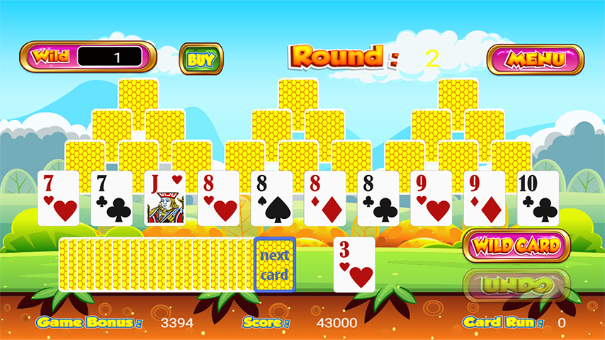 Tri Towers Tri Peaks Solitaire স্ক্রিনশট 1