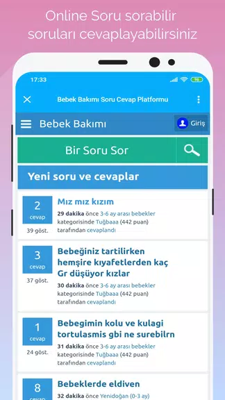 Gün Gün Bebek Bakımı, Takibi 스크린샷 0