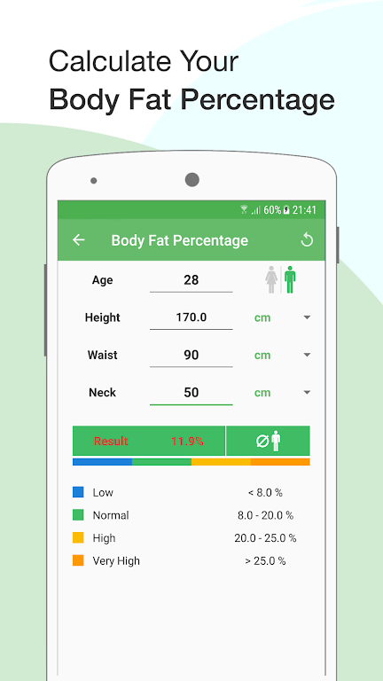 BMI Calculator: Weight Tracker應用截圖第1張