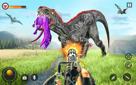 Dino Hunter Sniper 3d: Dinosaur Free FPS Shooting 스크린샷 2