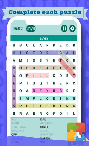 Classic Word Search Puzzle 스크린샷 1