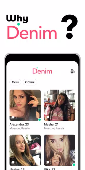 Denim - premium dating app ภาพหน้าจอ 0
