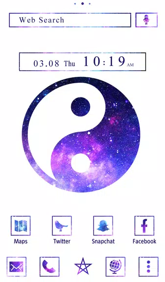 Schermata Galaxy Yin-yang Theme 0