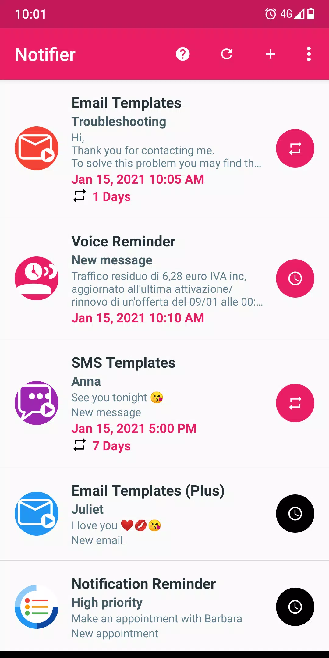 Fake Notifications Captura de pantalla 0