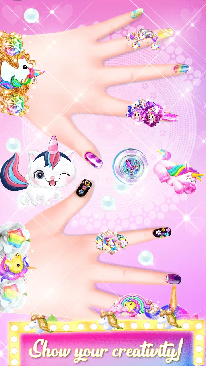 Unicorn Acrylic Nails Makeover ภาพหน้าจอ 3